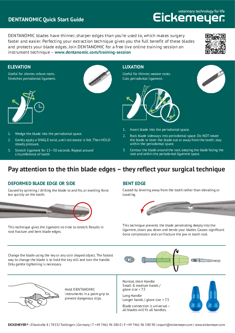 

DENTANOMIC Quick Start Guide

