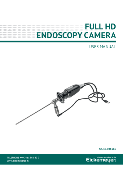 

Full HD endoskopikamera, USB 3.0 engelsk manual

