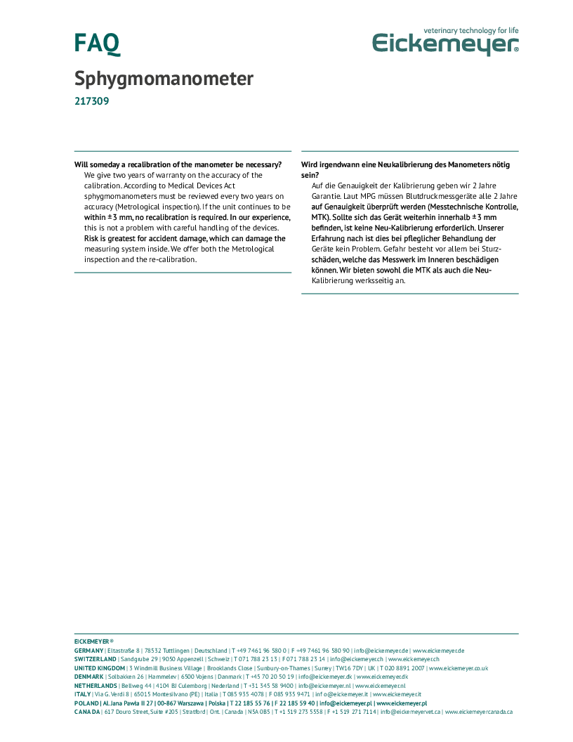 

Enhåndsbetjent blodtryksmåler incl. 2 blodtryks cuff str. 5+ 7 cm

