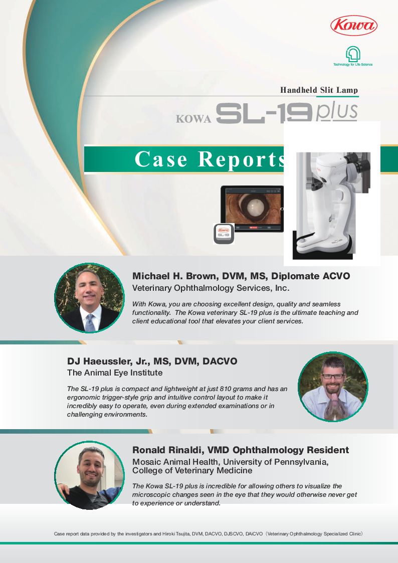 

KOWA SL 19 PLUS Case Reports (Engelsk)

