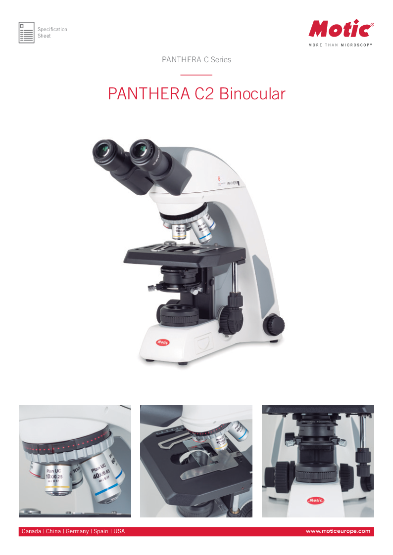 

PANTHERA C2 Binocular Specifikationer (Engelsk)

