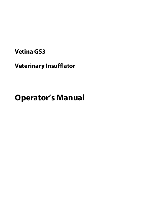 

VetinaGS3 Manual (Engelsk)

