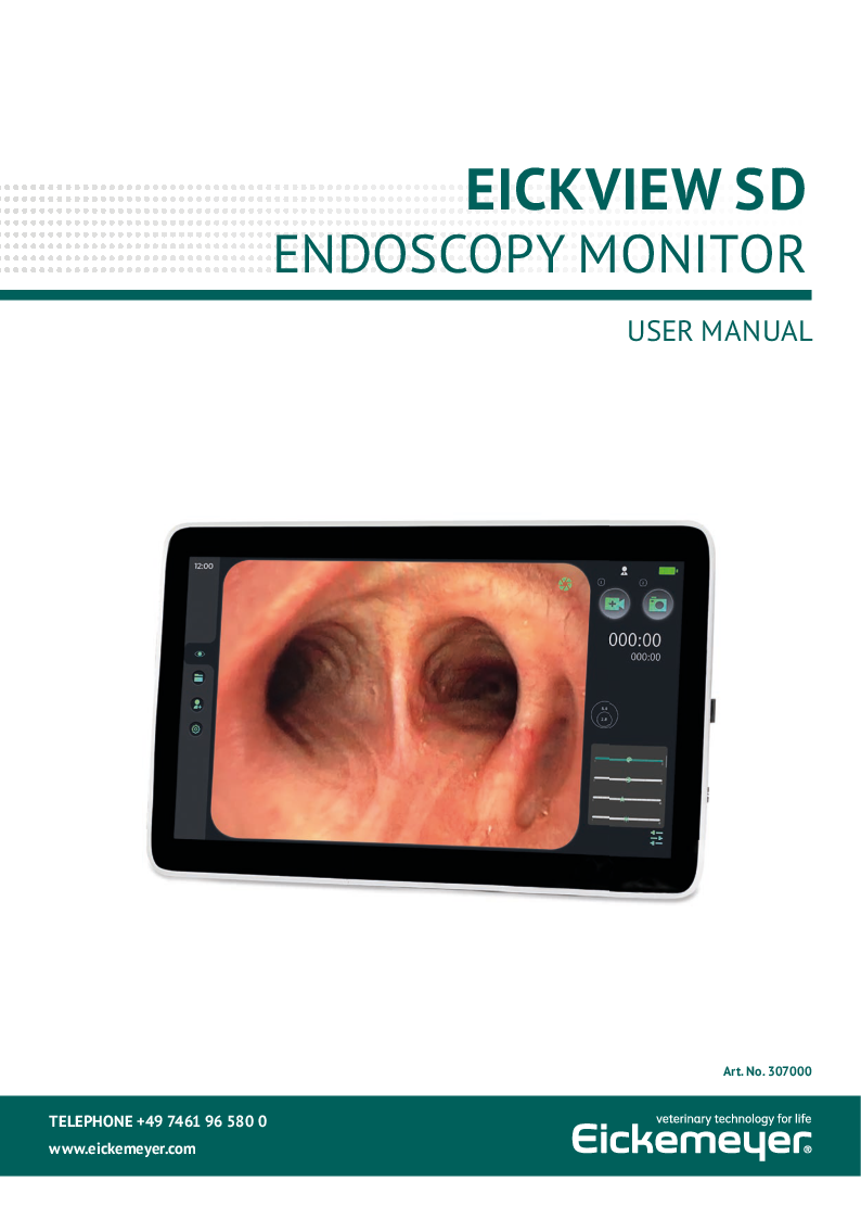 

Eickview SD Endoskopimonitor Manual (Engelsk)

