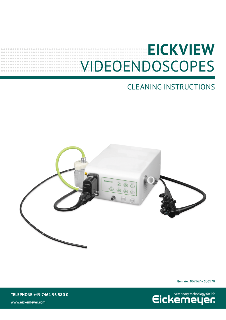 

EickView Videoendoscopes Cleaning Instructions

