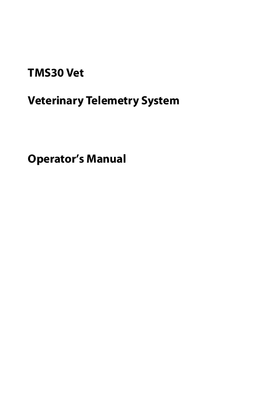 

TMS30 Manual (Engelsk)

