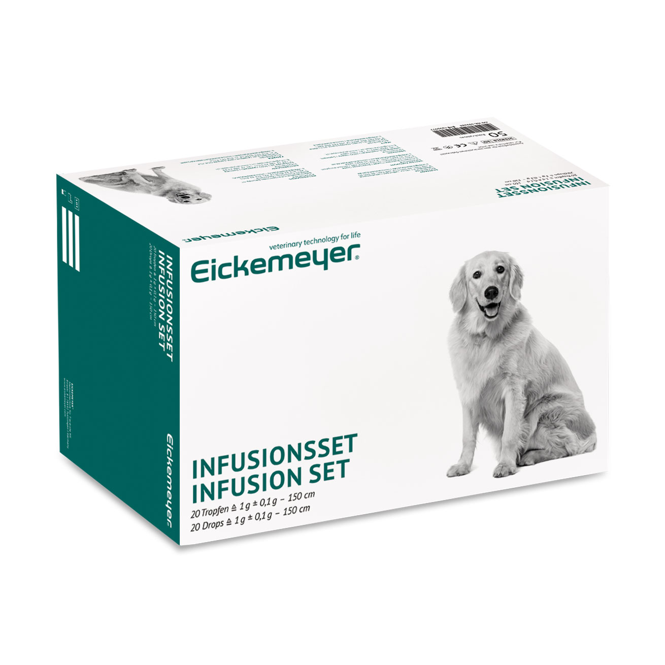 Infusionsset Eickemeyer® med Y-connector, 20 droppar/ml, 150 cm