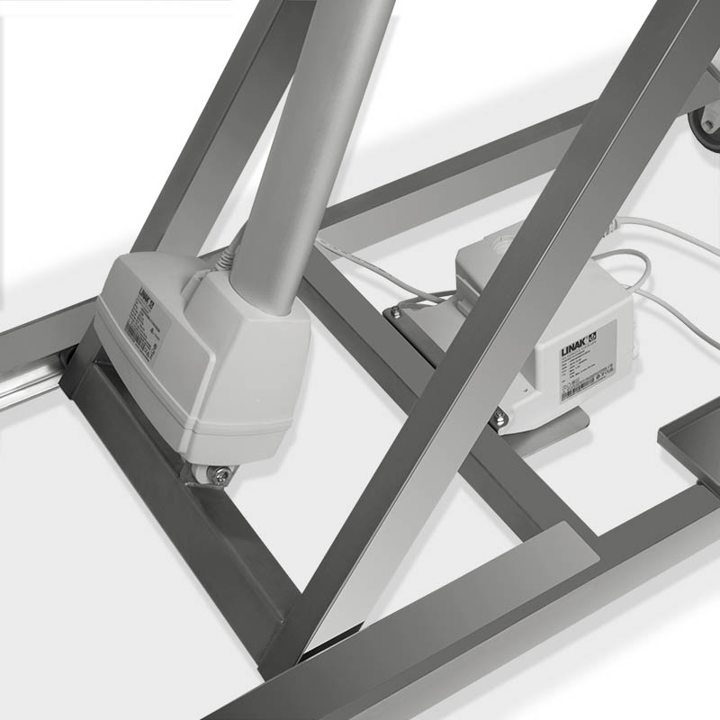 Saksebord II - rustfristål 60 x 130 max belastning 100kg